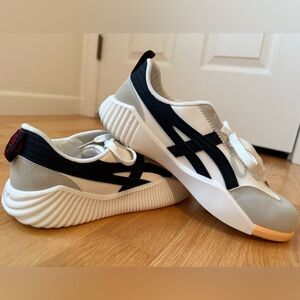 De Florance Italy Sneakers Size 8.5 White Gray Black Platform Trainers